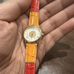 Working Vermont Country Store Rainbow Watch Women's Patchwork Band 26mm New Batt